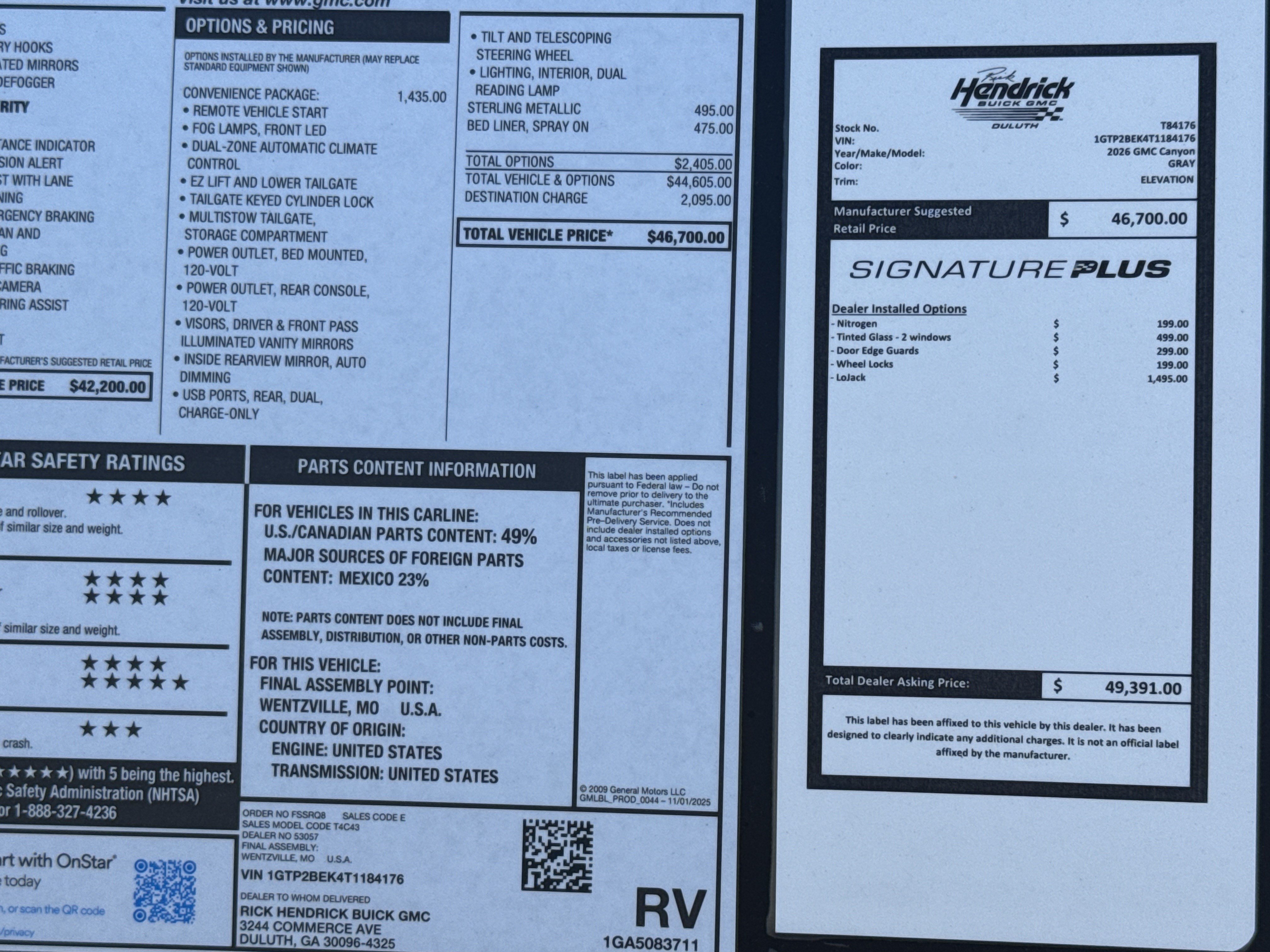 New 2026 GMC Canyon Elevation w/ Convenience Package AWD/4WD image 34