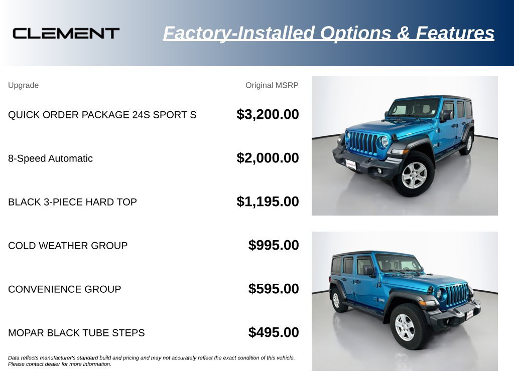 Used 2019 Jeep Wrangler Unlimited Sport S AWD/4WD image 16