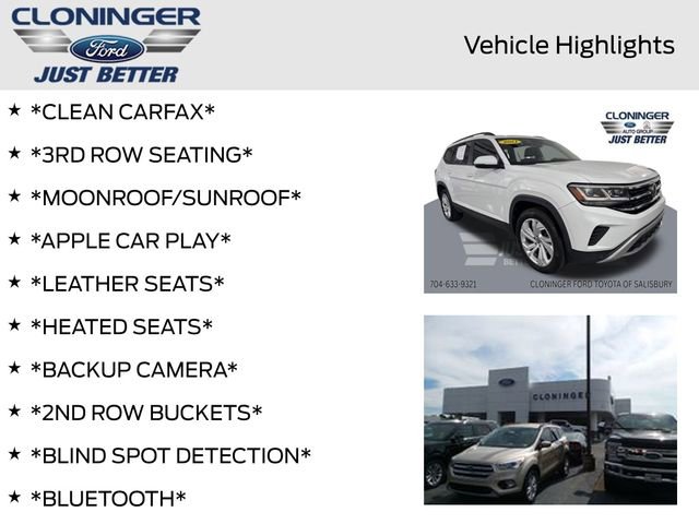 Used 2021 Volkswagen Atlas SE w/ Panoramic Sunroof Package image 4