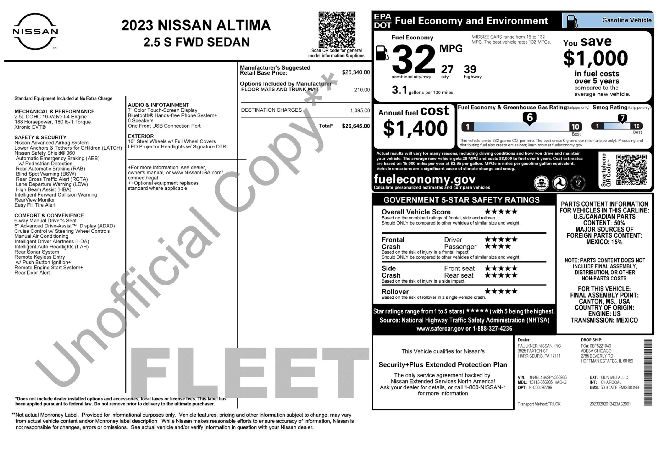 Used 2023 Nissan Altima 2.5 S image 3