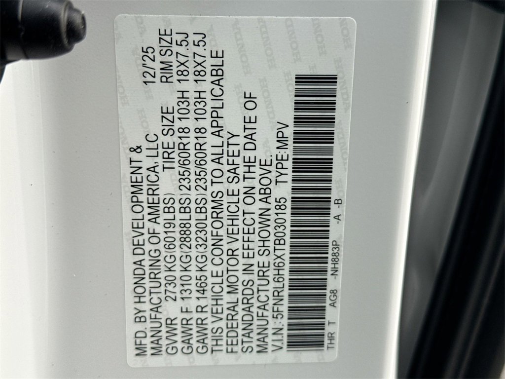 New 2026 Honda Odyssey EX-L image 27