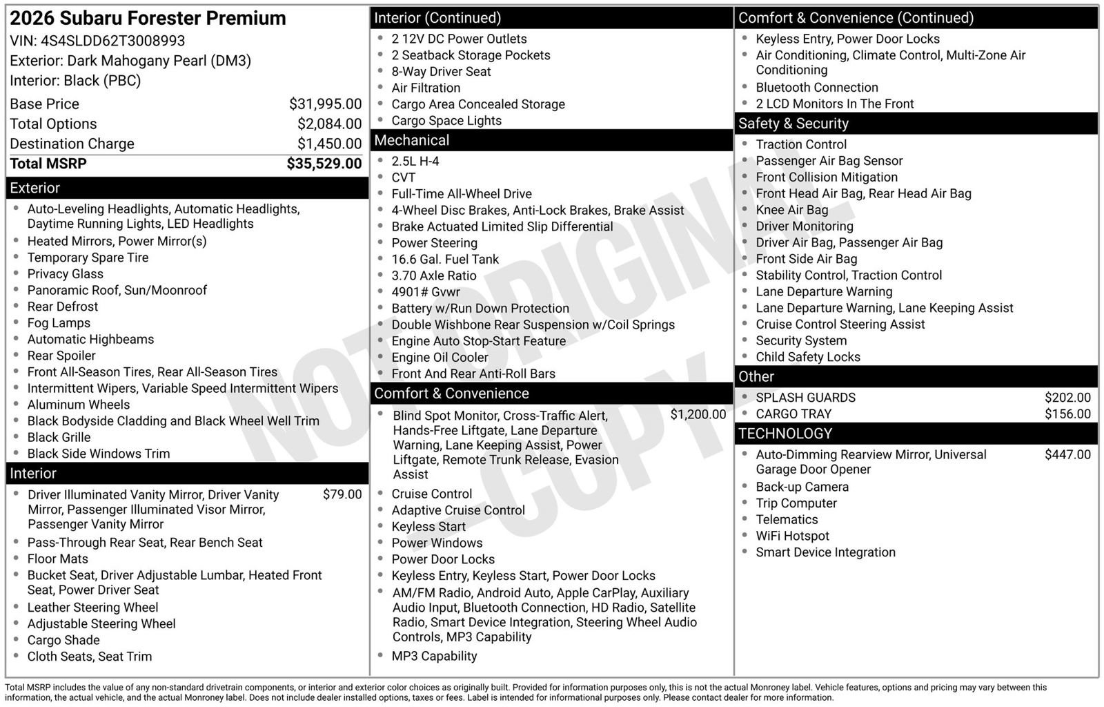 Used 2026 Subaru Forester Premium AWD/4WD image 3