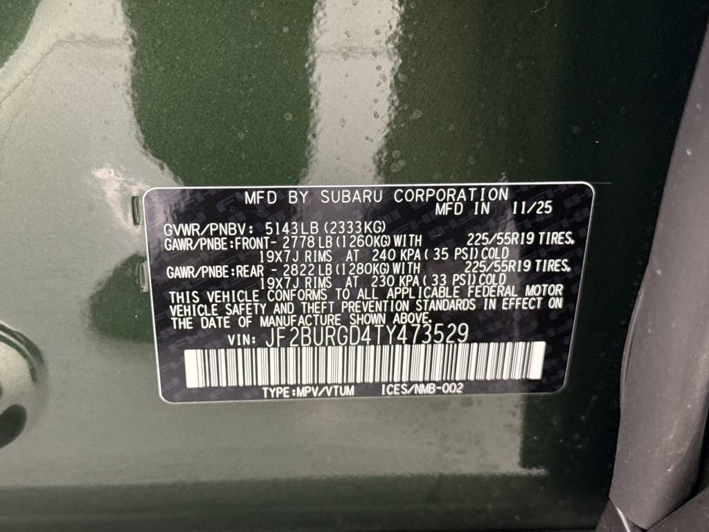 New 2026 Subaru Outback Limited XT image 30