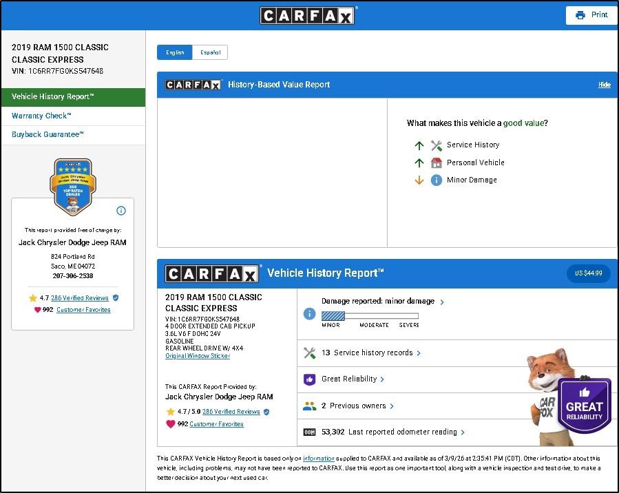 Used 2019 RAM 1500 Express w/ Express Value Package image 11