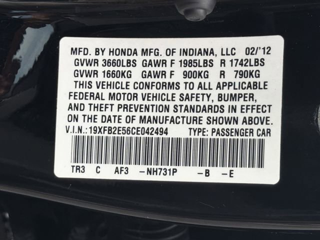 Used 2012 Honda Civic LX image 32