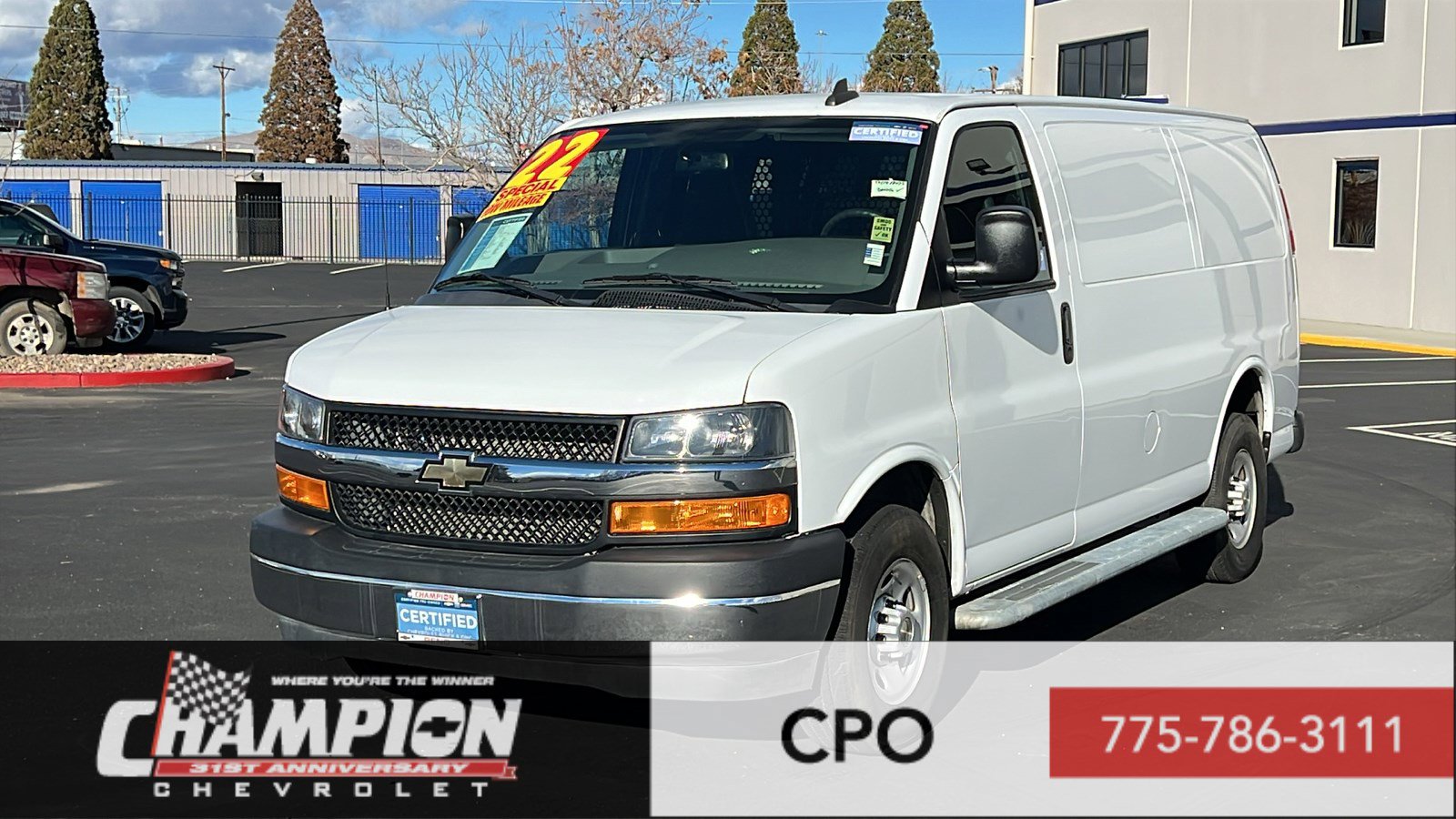 Certified 2022 Chevrolet Express 2500 w/ Driver Convenience Package image 1