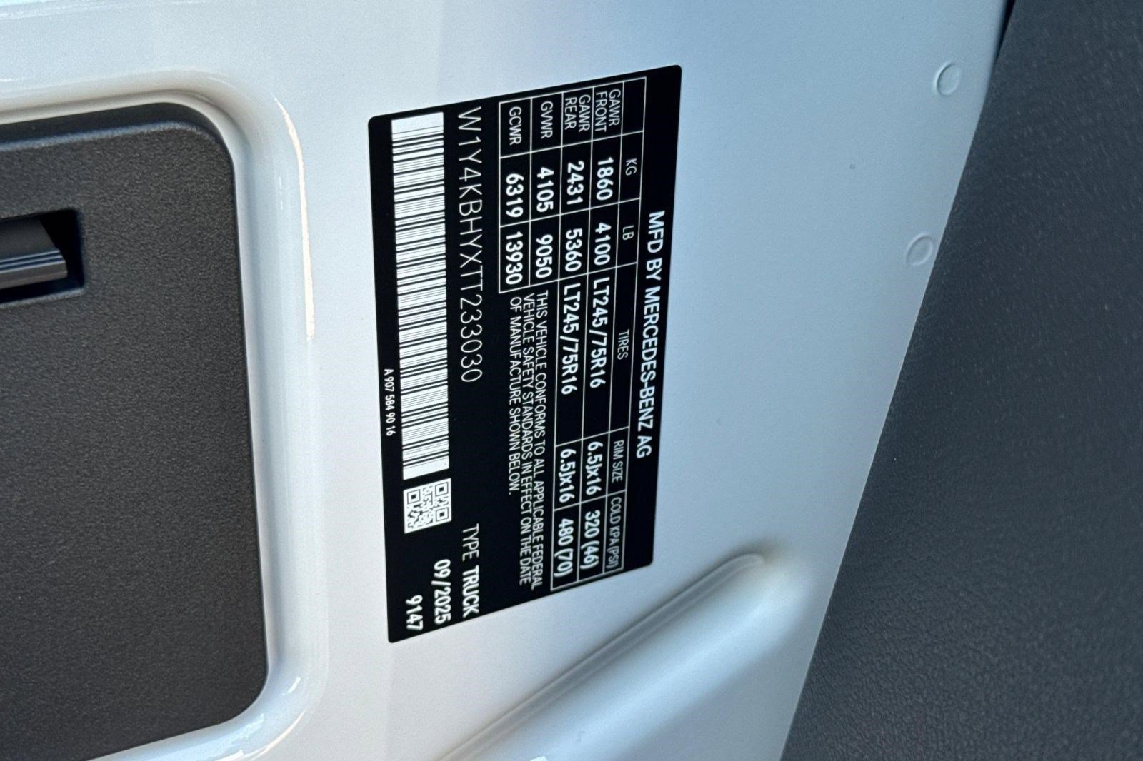 New 2026 Mercedes-Benz Sprinter 2500 image 17