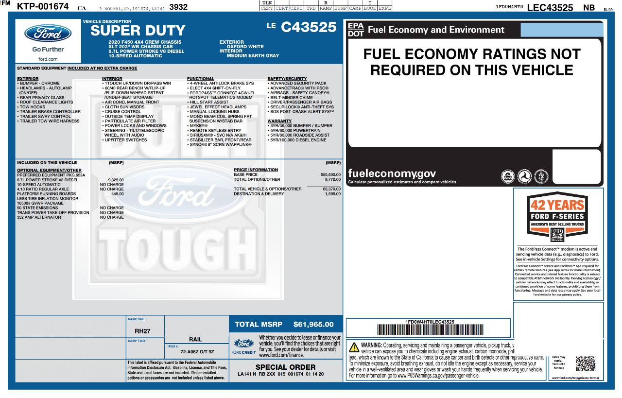 Used 2020 Ford F450 XLT AWD/4WD image 3