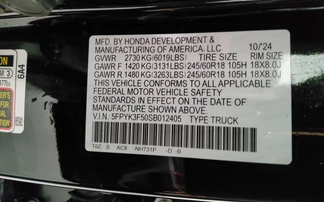 Used 2025 Honda Ridgeline RTL image 47