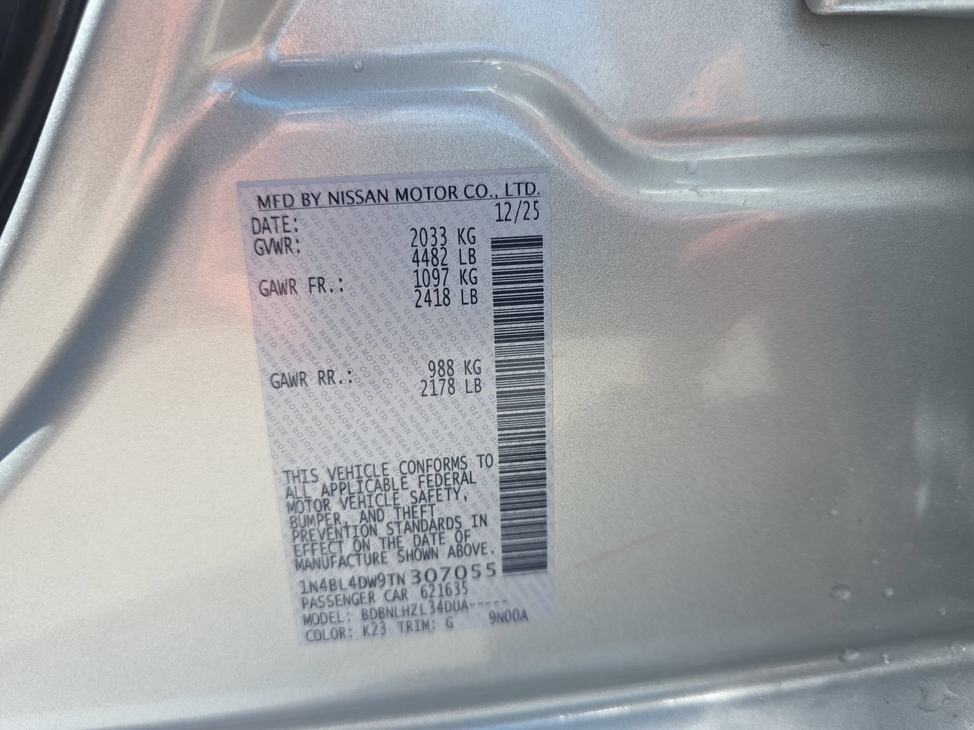 Used 2026 Nissan Altima 2.5 SV AWD/4WD image 32