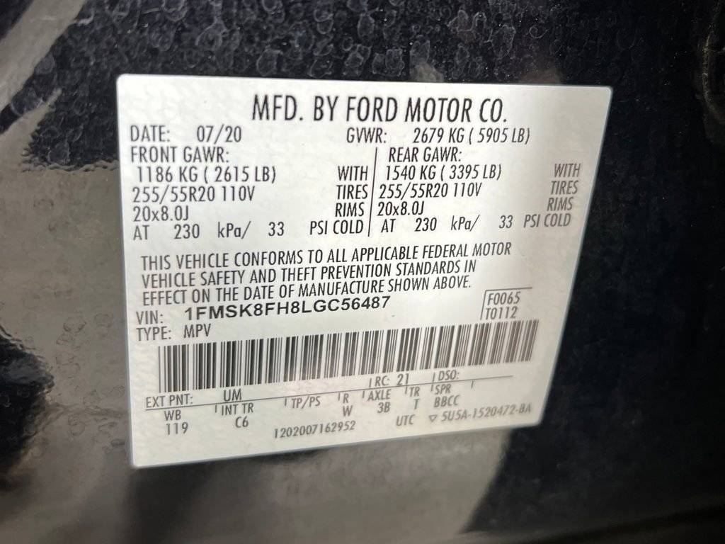 Used 2020 Ford Explorer Limited w/ Class III Trailer Tow Package image 39