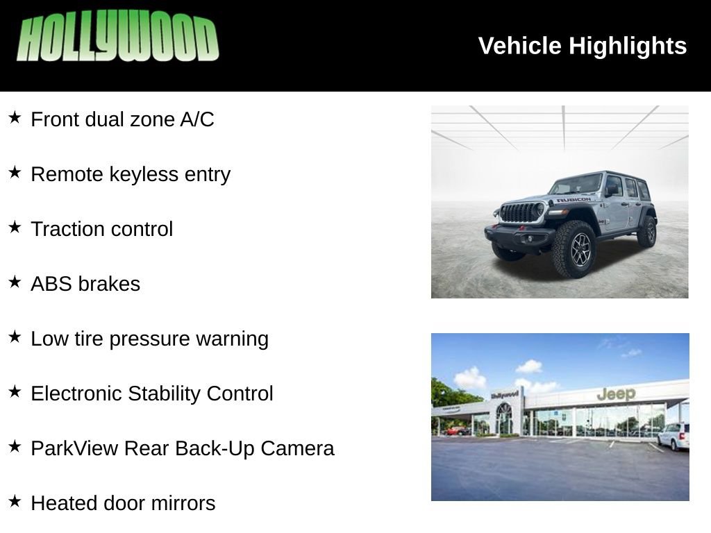 New 2024 Jeep Wrangler Unlimited Rubicon w/ Technology Group image 3