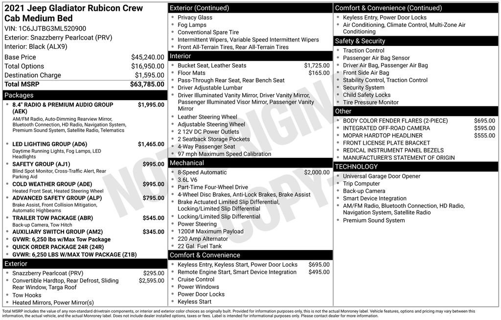 Used 2021 Jeep Gladiator Rubicon image 6