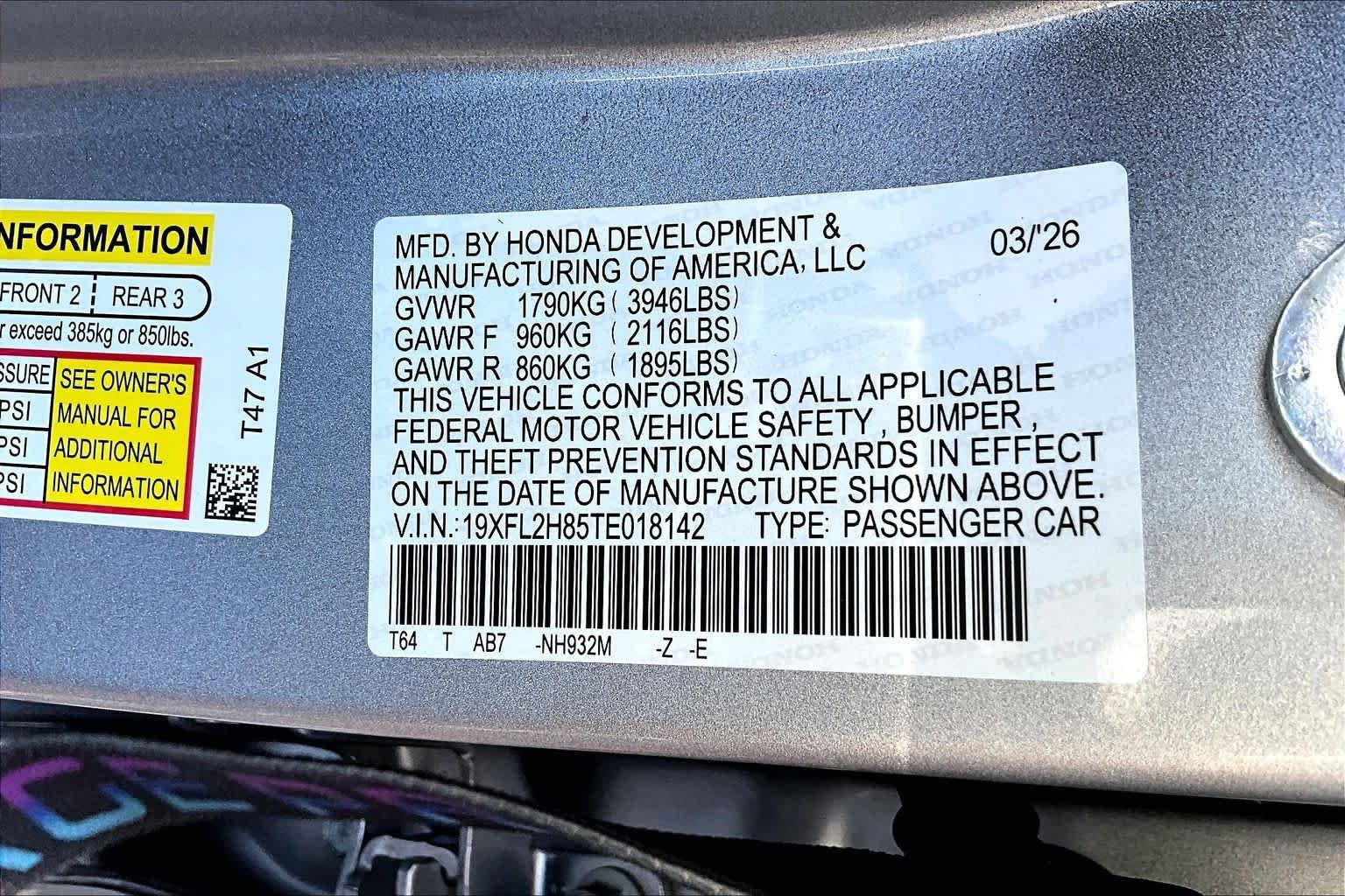 New 2026 Honda Civic Sport image 18