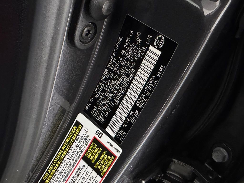 Used 2022 Lexus ES 350 F Sport w/ Accessory Package 2 image 33