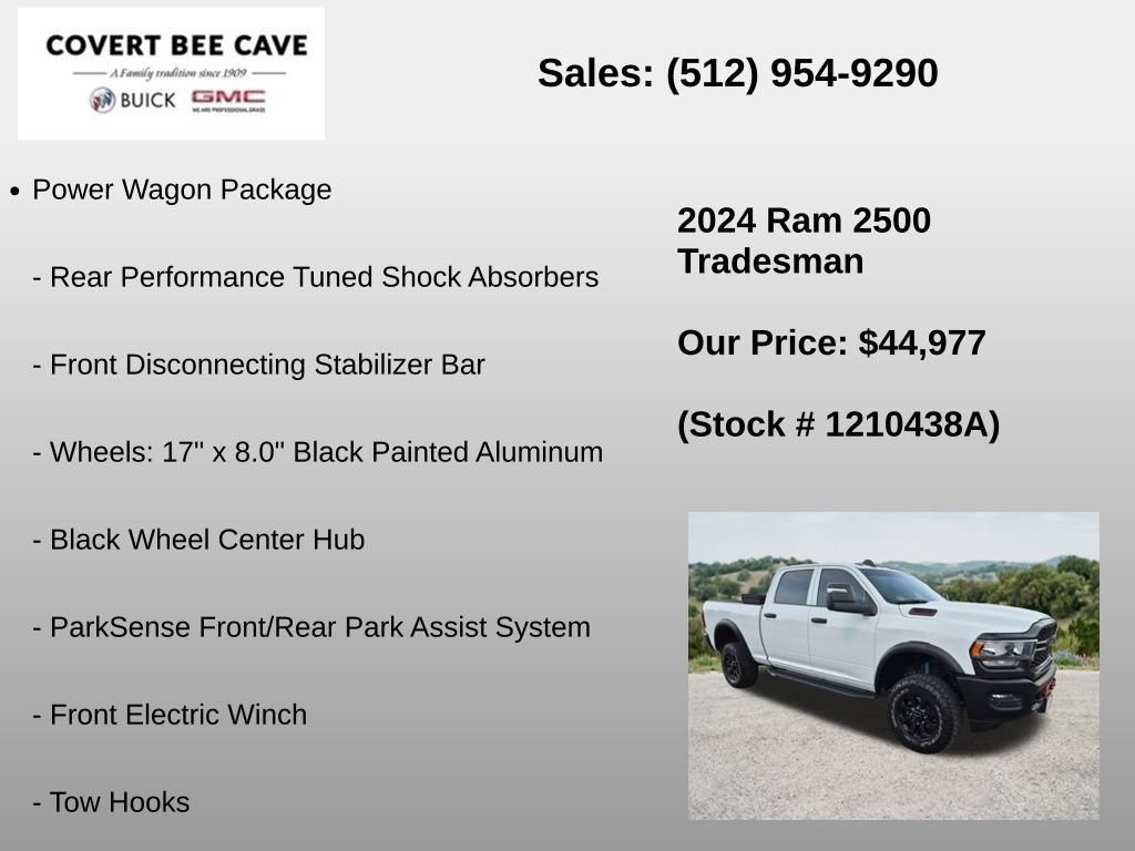 Used 2024 RAM 2500 Tradesman w/ Power Wagon Package AWD/4WD image 18