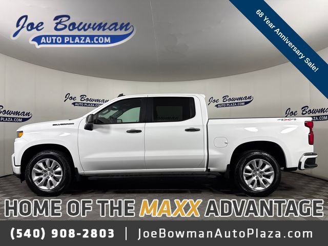 Used 2022 Chevrolet Silverado 1500 Custom w/ Safety Confidence Package AWD/4WD 360° Tour