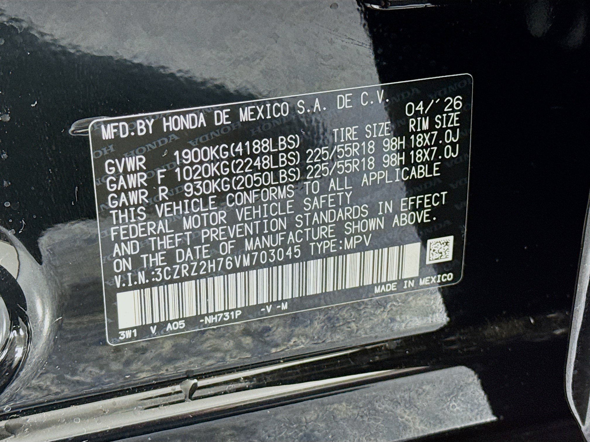 New 2027 Honda HR-V EX-L image 31