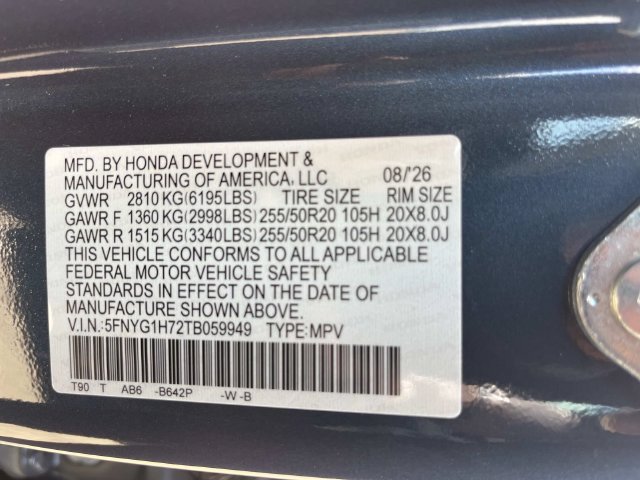 New 2026 Honda Pilot Touring image 22