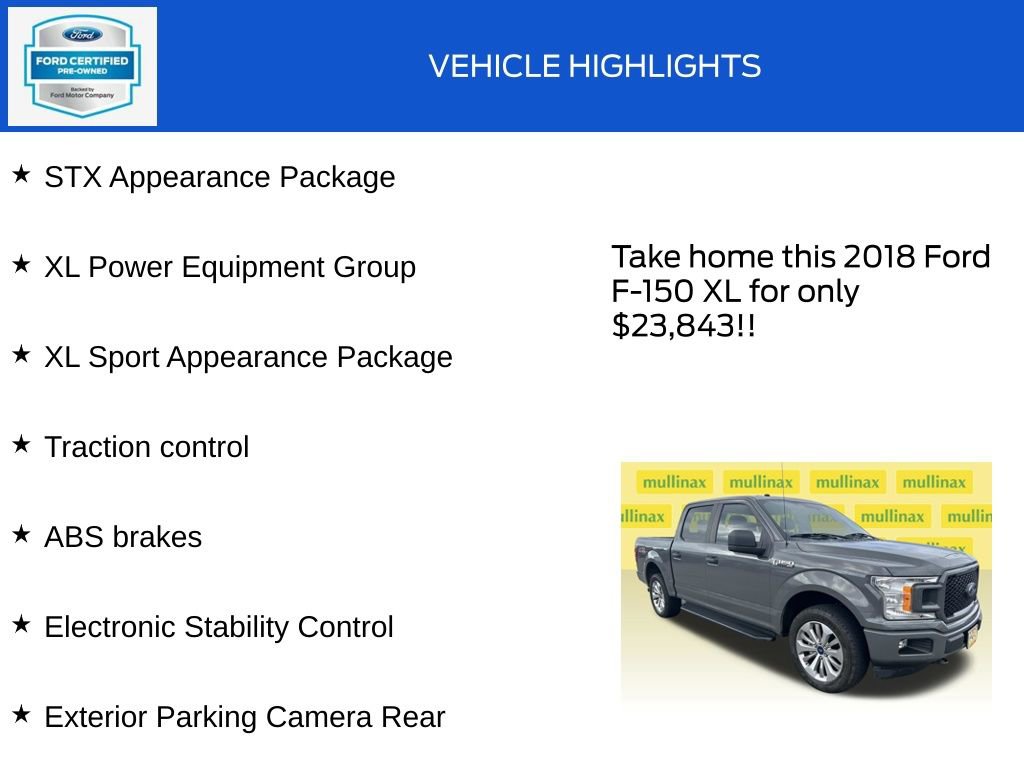Used 2018 Ford F150 XL w/ Equipment Group 101A Mid image 18
