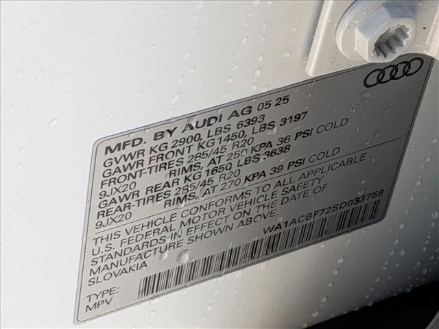 Certified 2025 Audi Q7 2.0T Premium w/ Convenience Plus Package AWD/4WD image 29