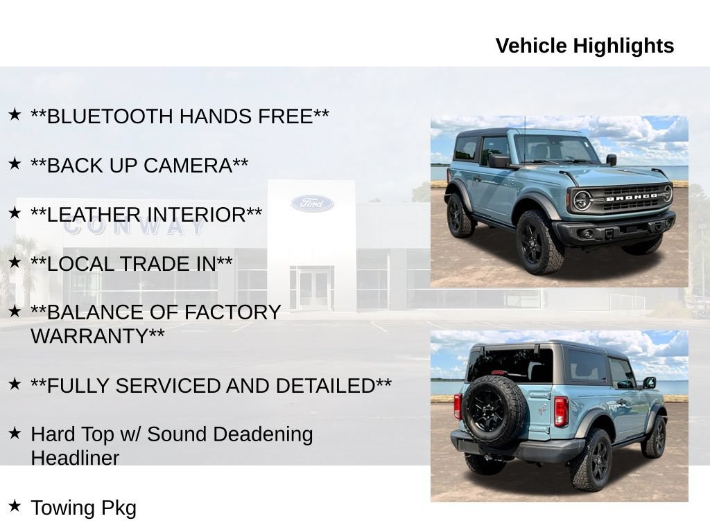 Certified 2023 Ford Bronco Black Diamond AWD/4WD image 6