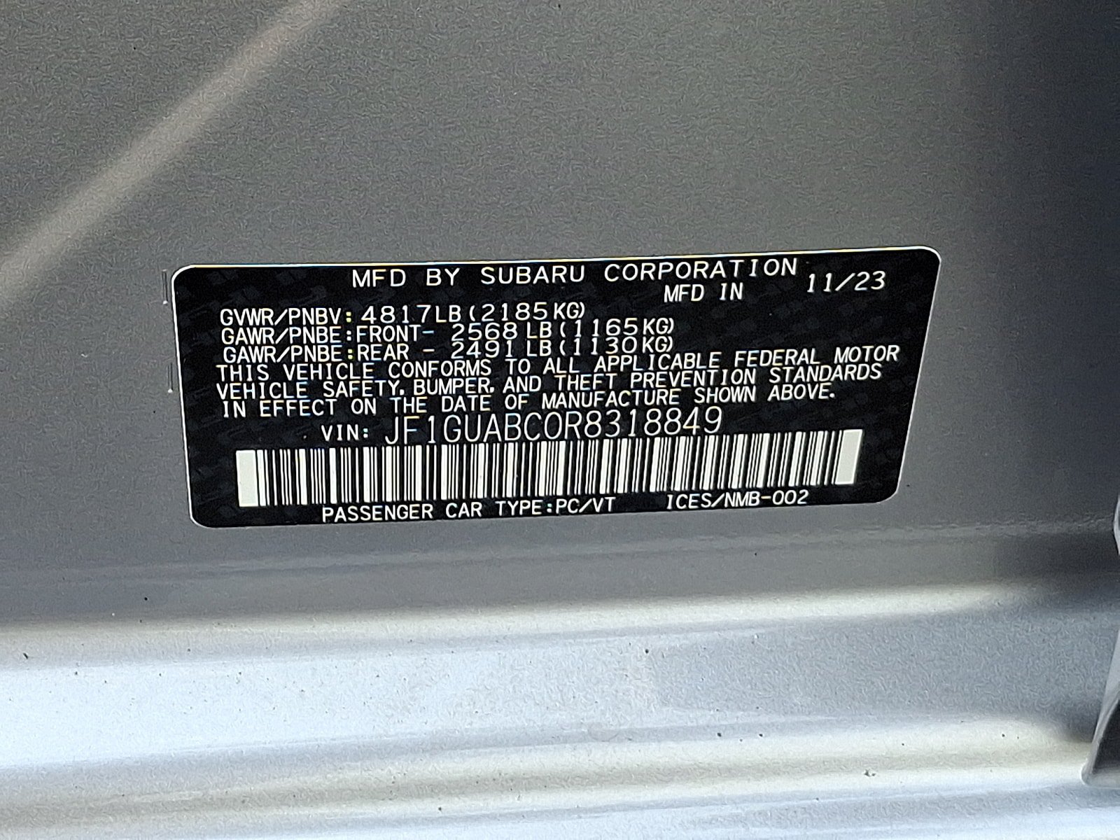 Certified 2024 Subaru Impreza 2.0i AWD/4WD image 26