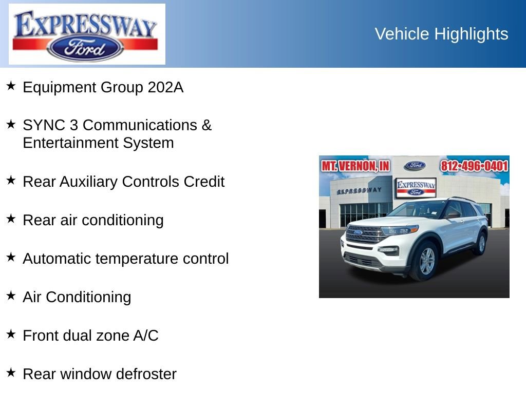 Used 2024 Ford Explorer XLT w/ Equipment Group 202A RWD image 2