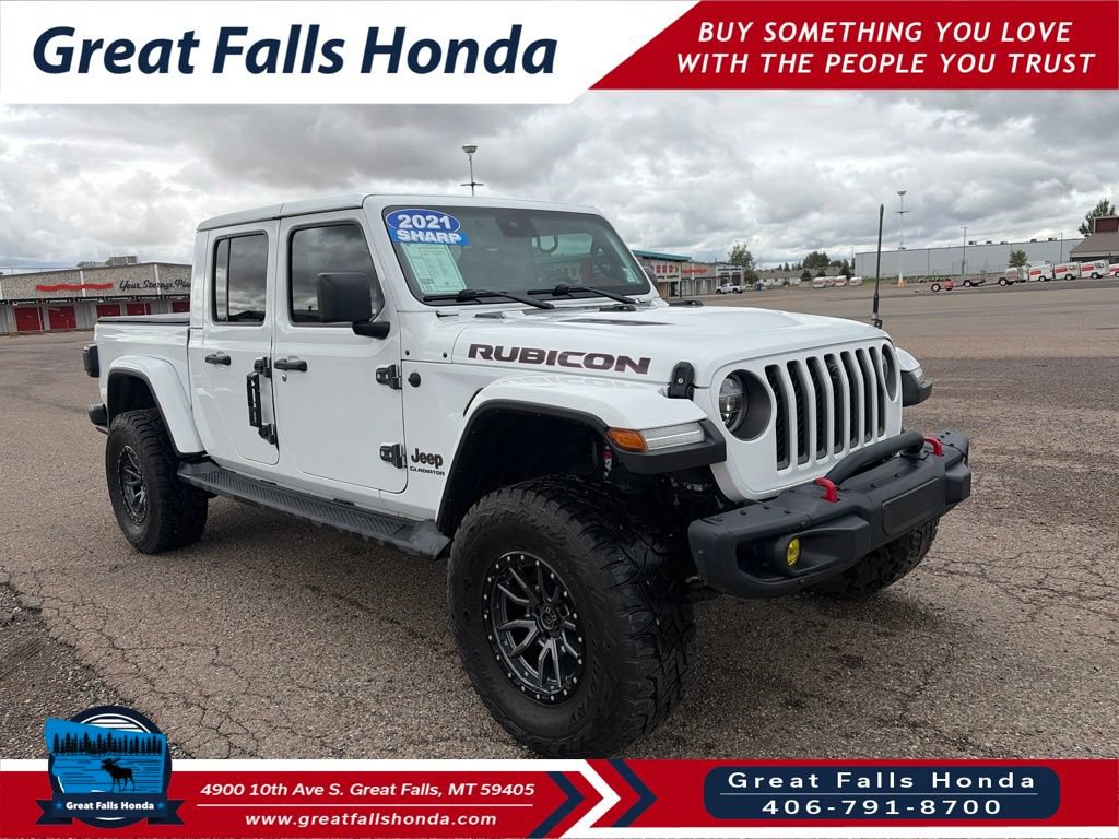 Used 2021 Jeep Gladiator Rubicon w/ Uconnect 4C Nav & Sound Group AWD/4WD image 1