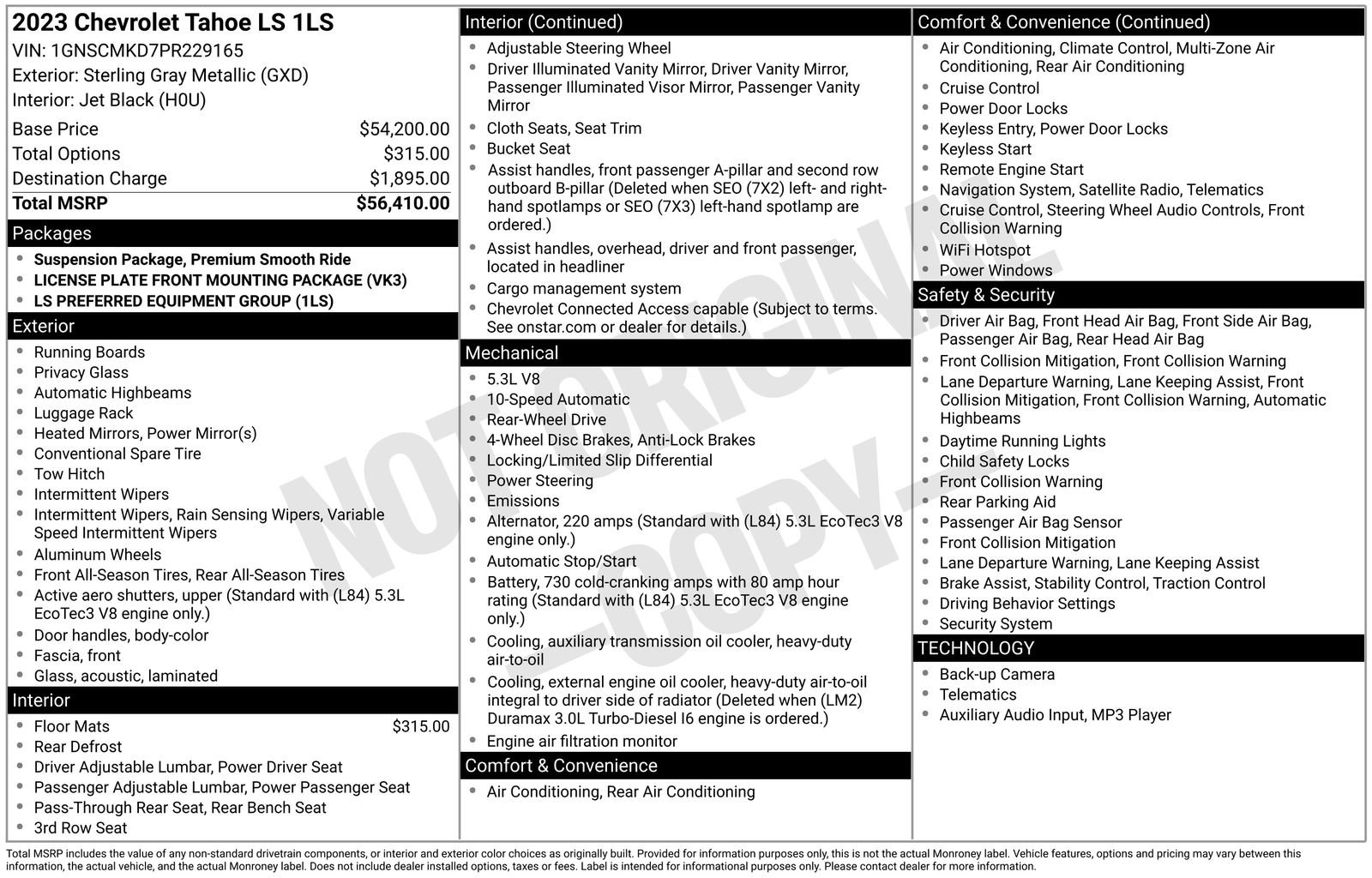 Used 2023 Chevrolet Tahoe LS image 35