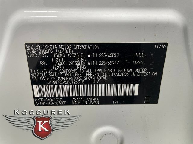 Used 2017 Toyota RAV4 XLE w/ All Weather Liner Package AWD/4WD image 27