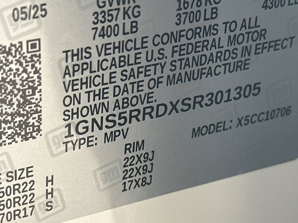 Used 2025 Chevrolet Tahoe RST w/ Comfort Package RWD image 33
