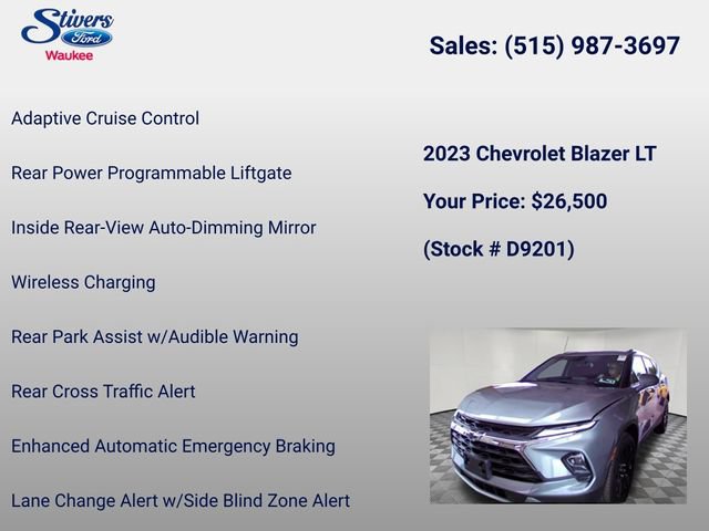 Used 2023 Chevrolet Blazer LT w/ Convenience Package AWD/4WD image 9