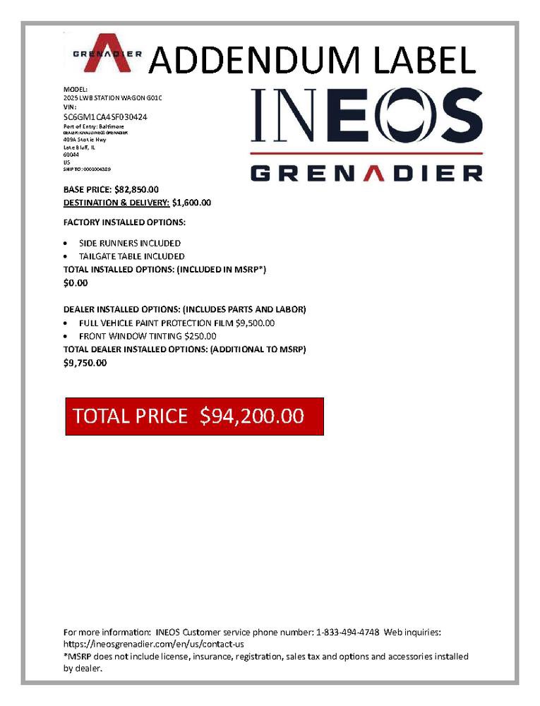 New 2025 INEOS Grenadier AWD/4WD image 2