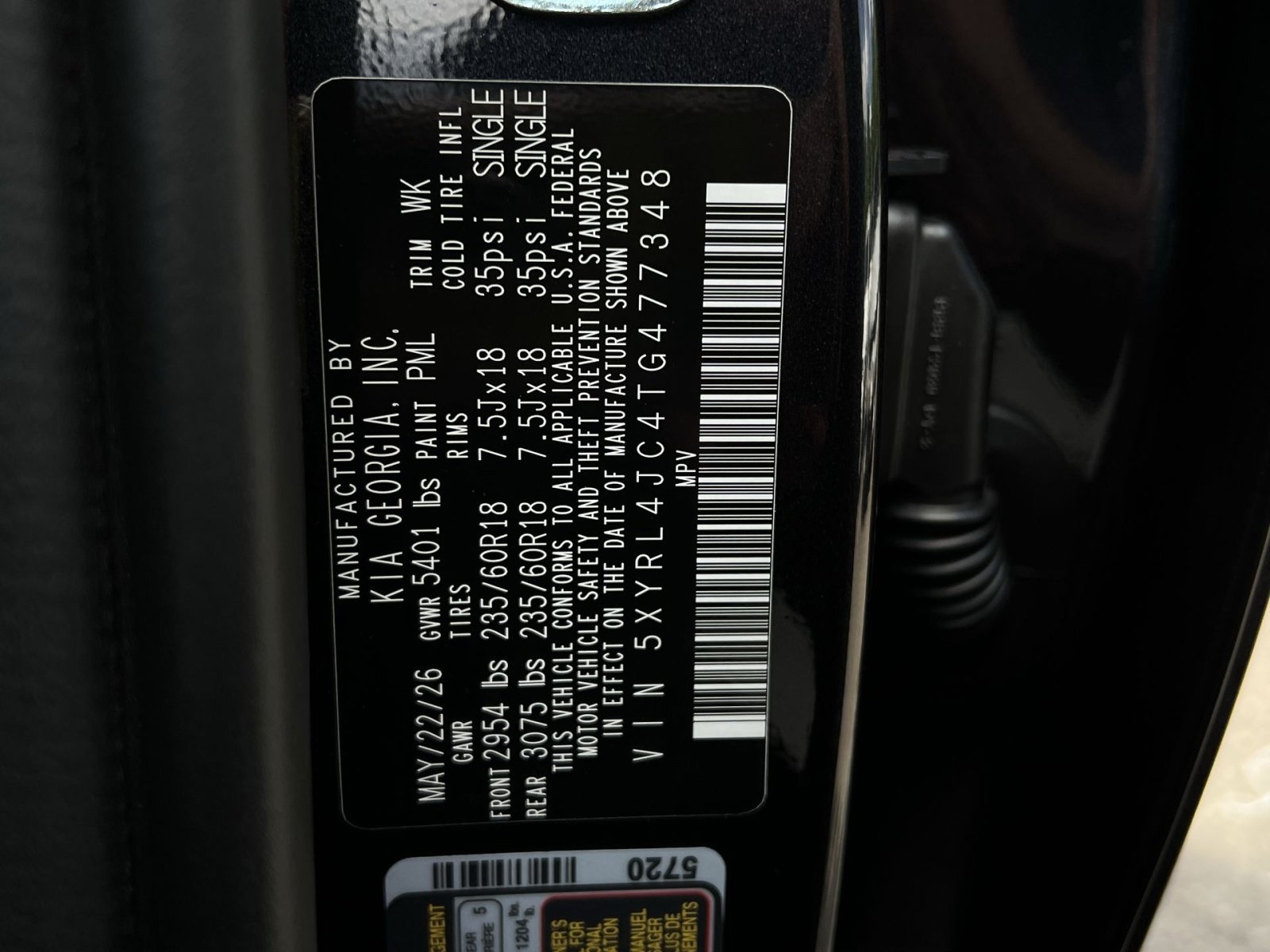 New 2026 Kia Sorento S FWD image 44