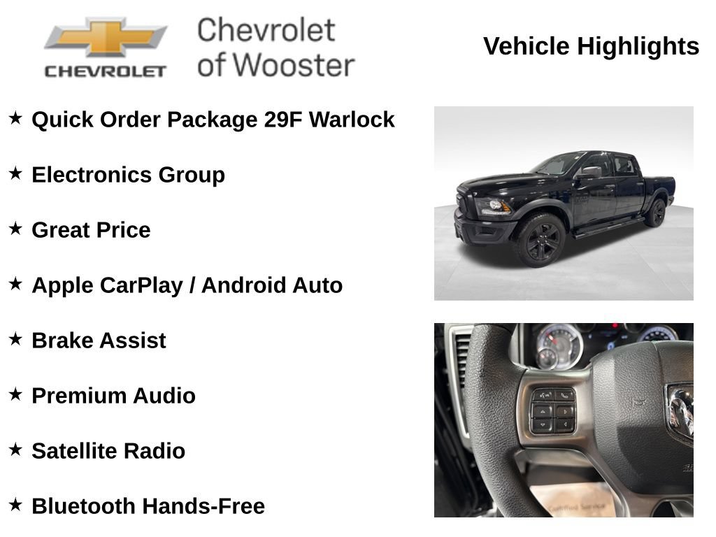 Used 2022 RAM 1500 Warlock w/ Electronics Group AWD/4WD image 2
