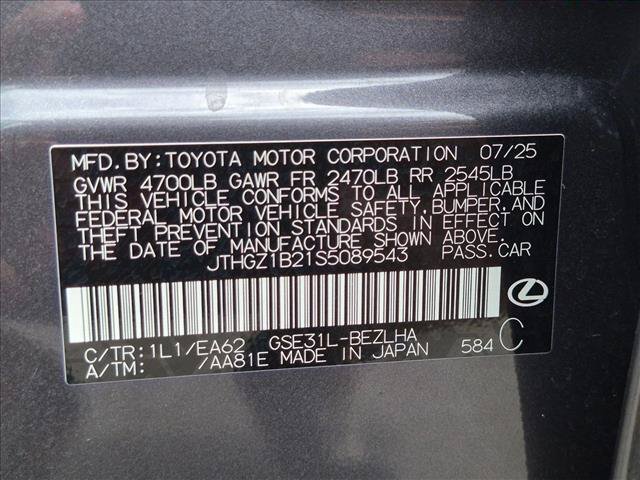Certified 2025 Lexus IS 350 F Sport w/ Navigation Package RWD image 24