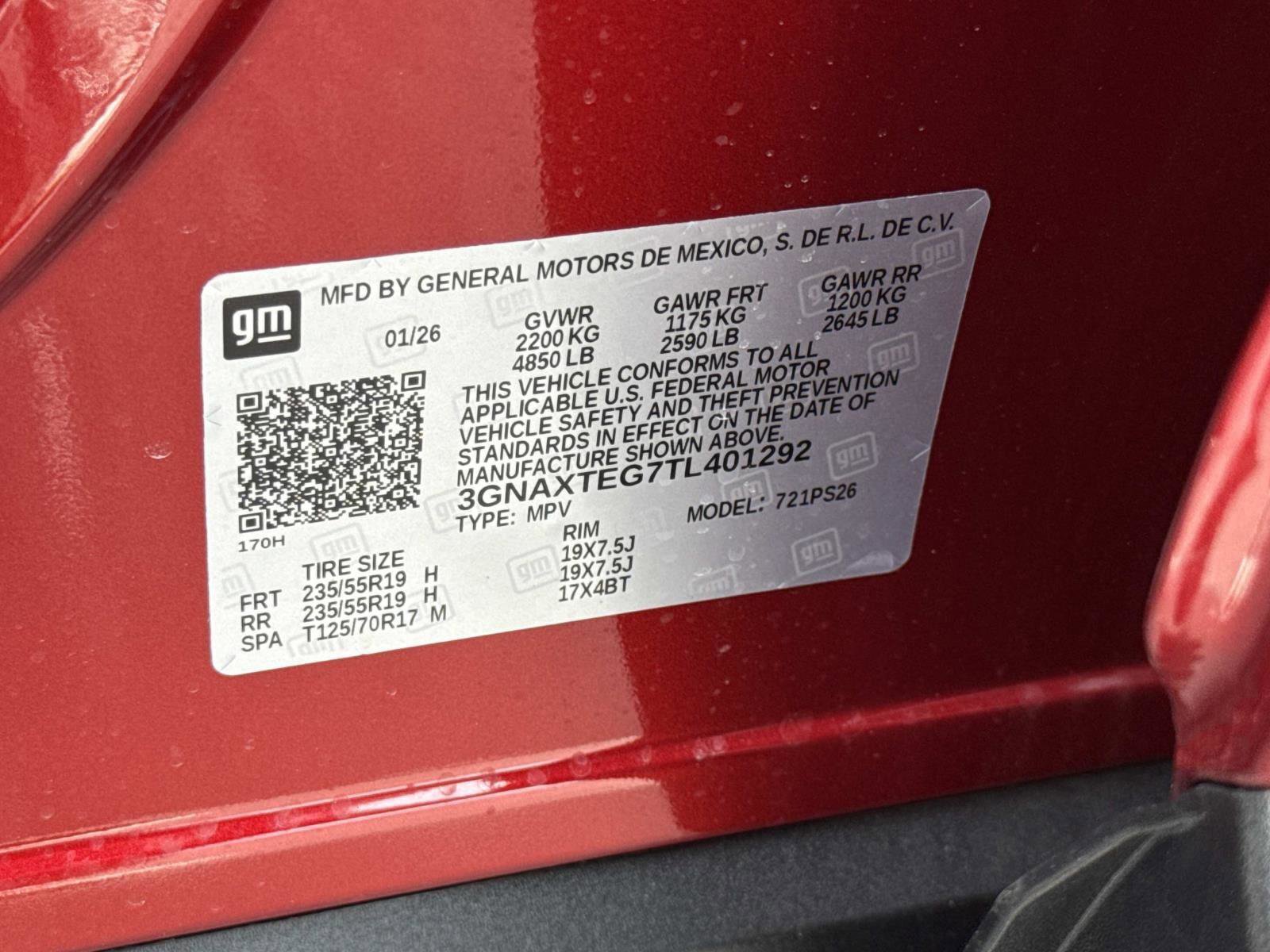 New 2026 Chevrolet Equinox RS w/ Convenience Package III image 18