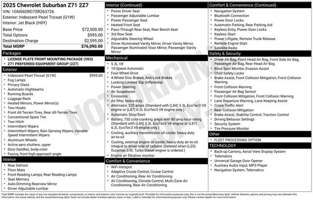 Used 2025 Chevrolet Suburban Z71 image 26