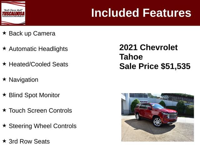 Used 2021 Chevrolet Tahoe High Country AWD/4WD image 6