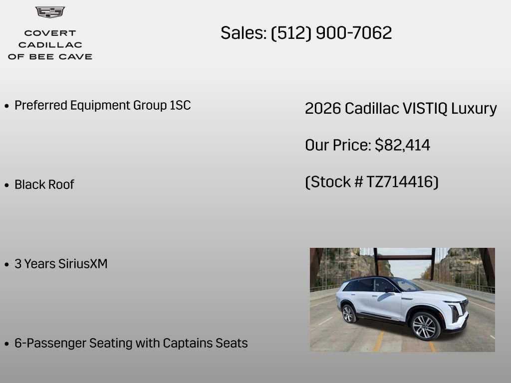 New 2026 Cadillac Vistiq Luxury AWD/4WD image 6