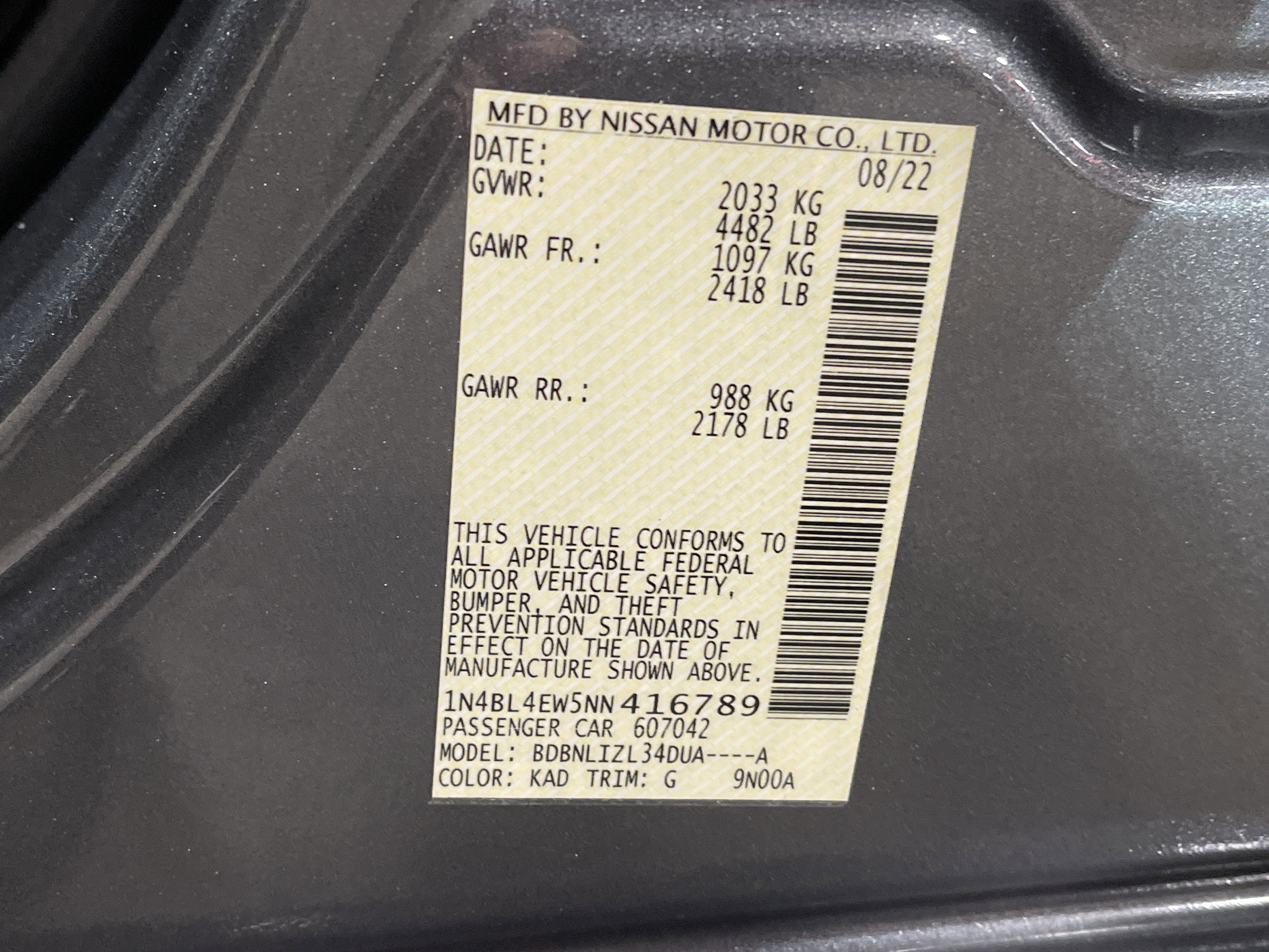 Used 2022 Nissan Altima 2.5 SL image 27