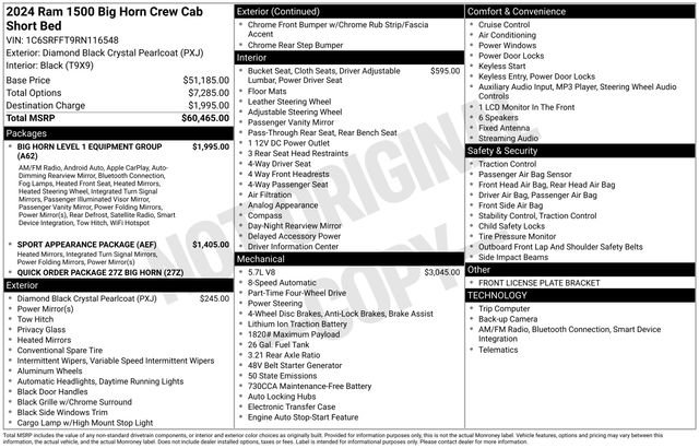 Used 2024 RAM 1500 Big Horn AWD/4WD image 5