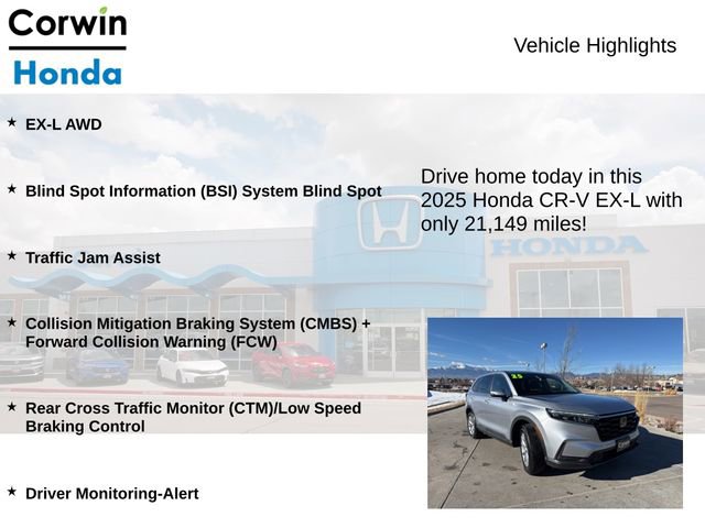 Used 2025 Honda CR-V EX-L image 6