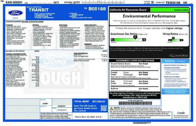 New 2026 Ford Transit 250 Low Roof RWD image 22