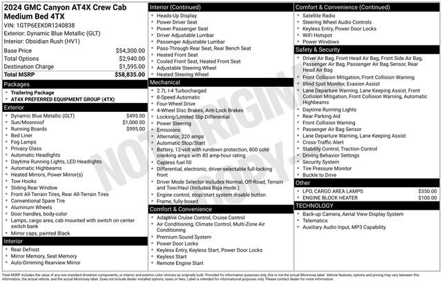 Used 2024 GMC Canyon AT4X image 40