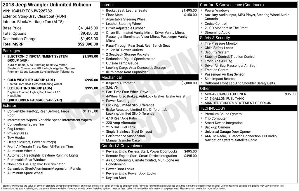 Used 2018 Jeep Wrangler Unlimited Rubicon image 5