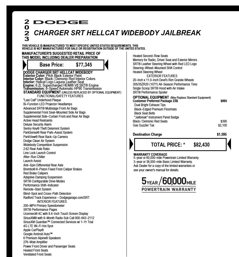 Used 2023 Dodge Charger SRT Hellcat image 5