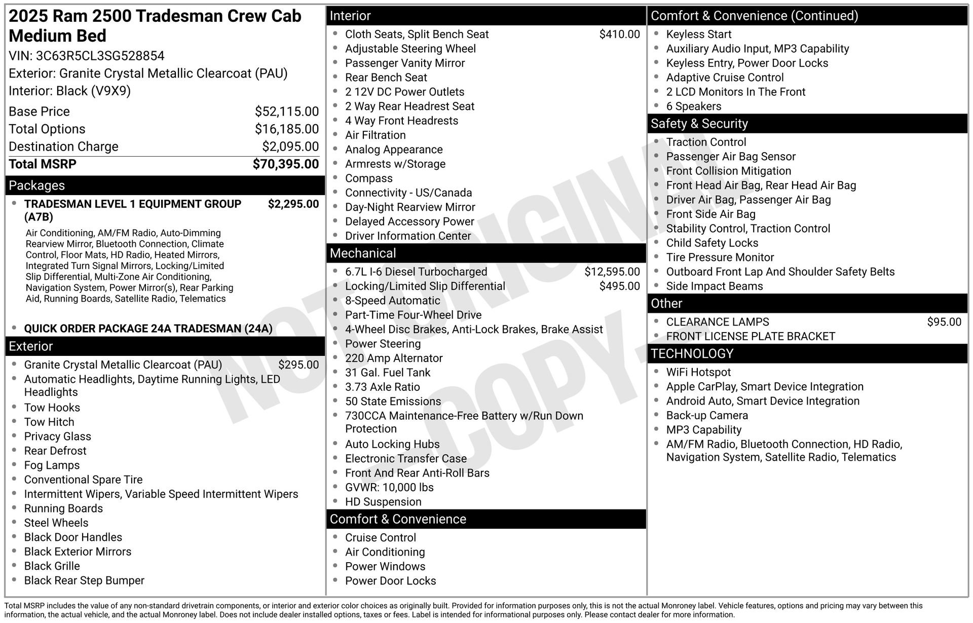 New 2025 RAM 2500 Tradesman image 26