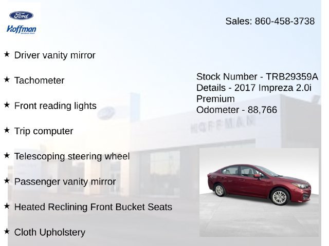 Used 2017 Subaru Impreza 2.0i Premium AWD/4WD image 30